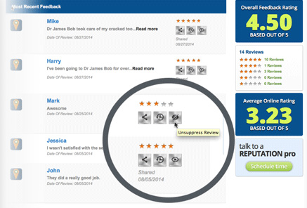 Manage and Filter all your Reviews
